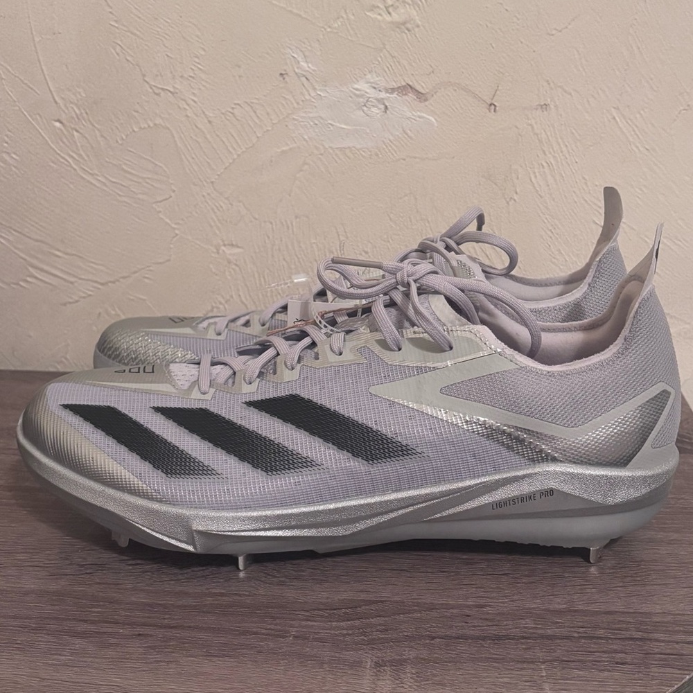Adidas Adizero Electric+ Silver Speed Pack Men's Baseball Cleats Size 13